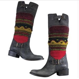 Freebird by Steven Multi-Color Quixote knee high boots, Sz 10